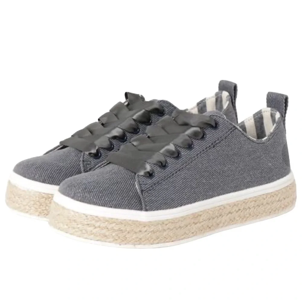 United Colors of Benetton Denim Platform Espadrilles